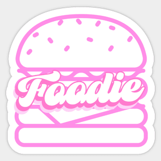 Foodie Hamburger Lover Barbie Sticker